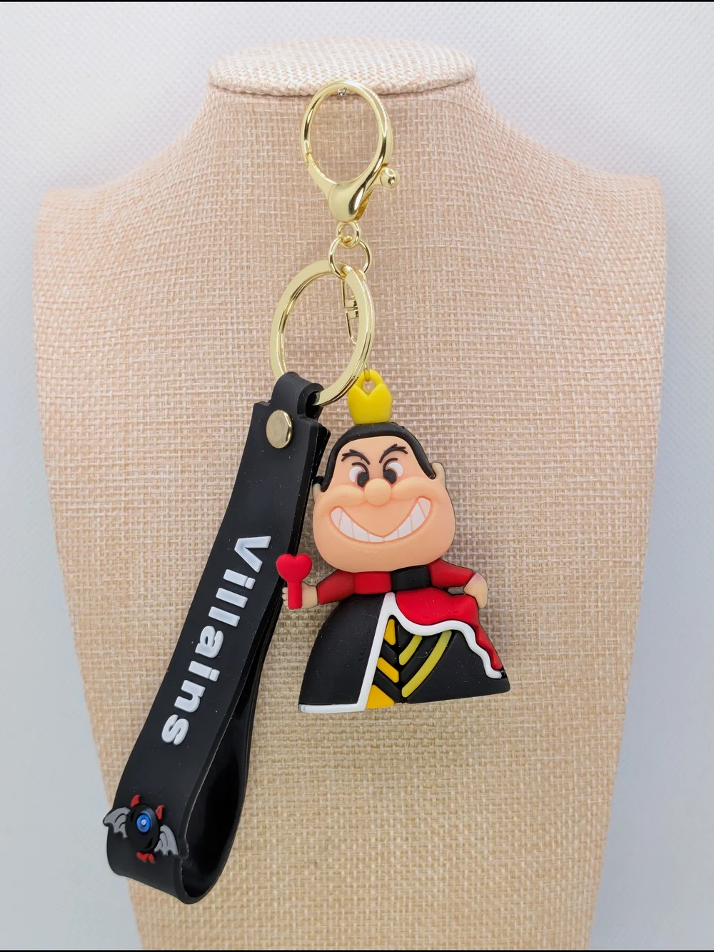 Queen Of hearts Keychain Bag Charm
